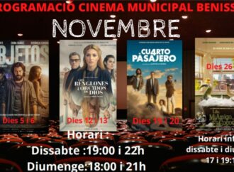El Cinema Municipal de Benissa recibe a más de 800 espectadores en su primer mes de la nueva temporada