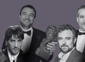 Los “goyarizados” Esteban Crespo y Alberto Ammann entre el jurado de Benissa en Corto