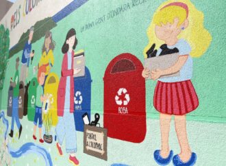 El mural “Els colors del reciclatge” d’Ondara aposta per la conscienciació mediambiental