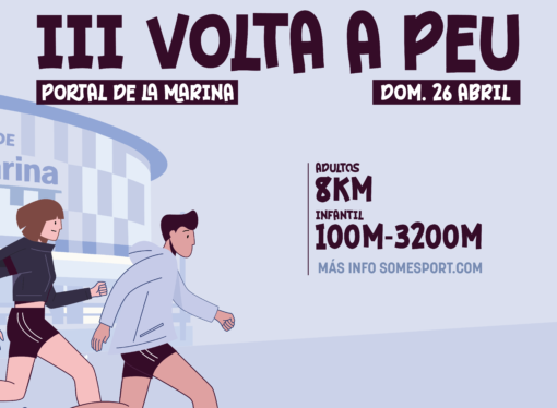 III Volta a Peu de Portal de la Marina, una cursa en beneficio de la Asociación Marina TEA