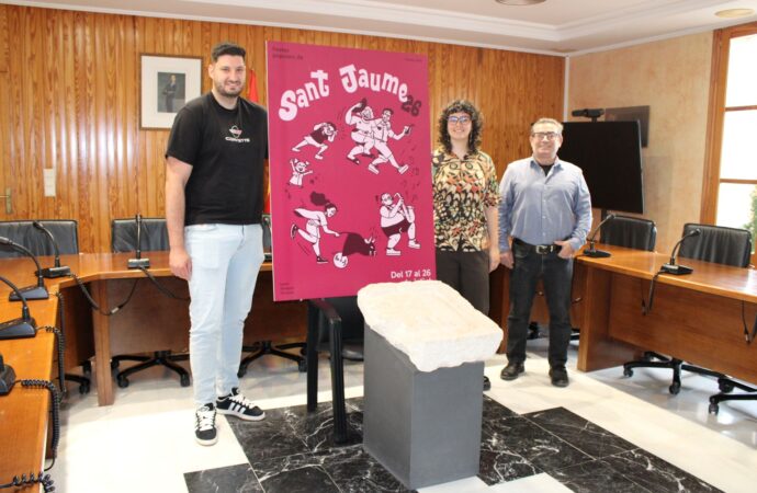 Laura Zaragoza crea la portada del llibre de les festes de Sant Jaume 2026
