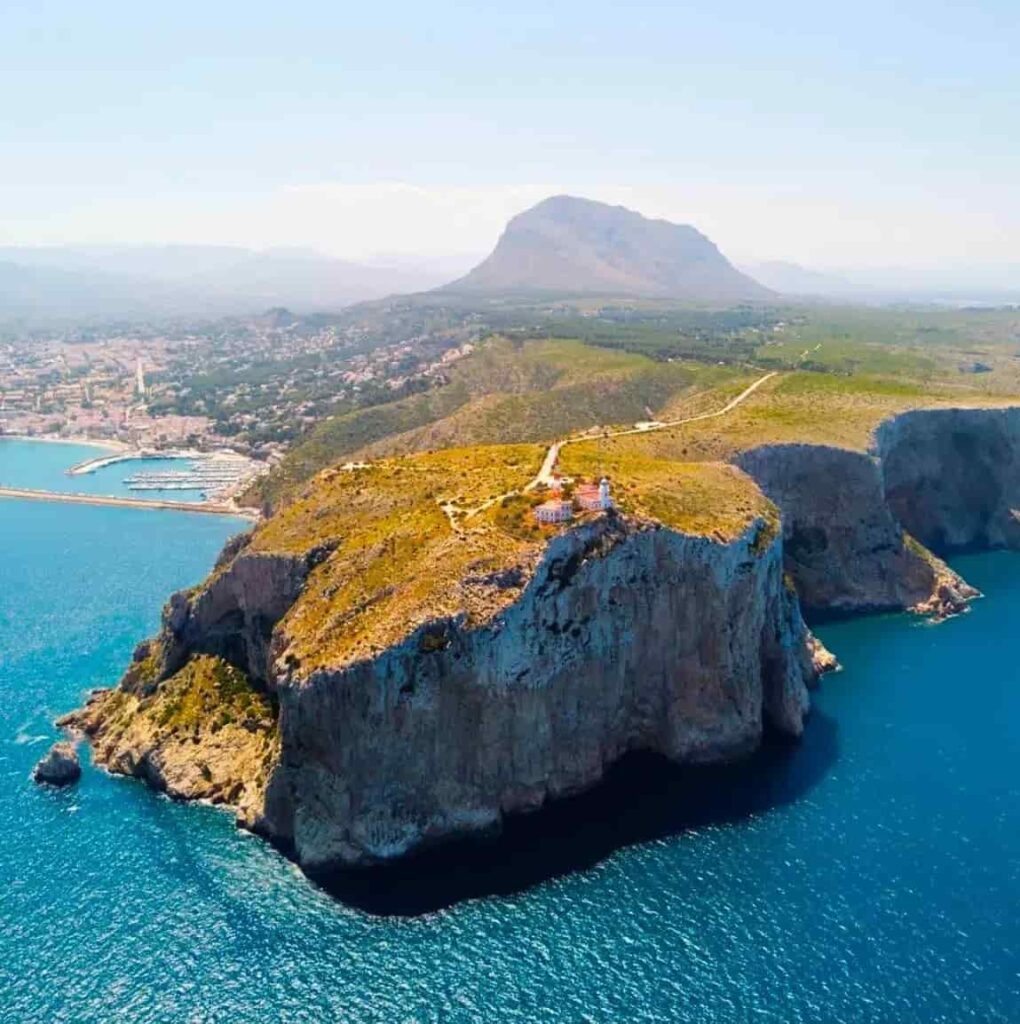 Vista aérea del Cap se Sant Antoni, ubicado en Javea, uno de los mejores miradores de loa Costa Blanca