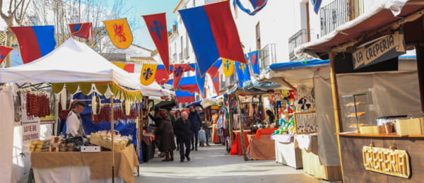 Mercado de la fiesta de Sant Antoni en Benissa