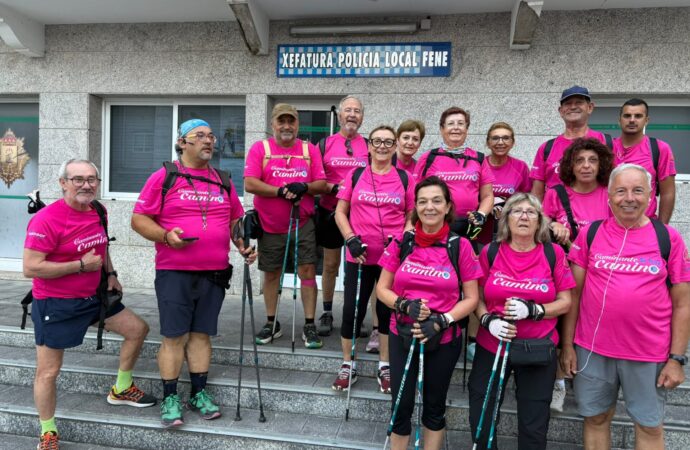 El Club de Marcha Nórdica La Solana continúa avanzando en el Camino de Santiago