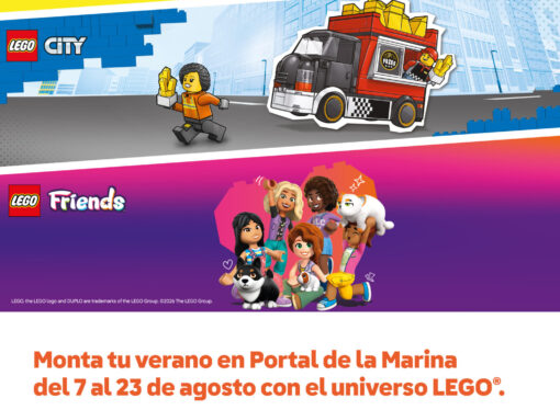 PORTAL DE LA MARINA ACOGE EN AGOSTO TALLERES INFANTILES Y UNA EXPOSICIÓN LEGO® PARA TODA LA FAMILIA